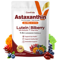 Astaxanthin,Eye Health and Skin Hydration Support
